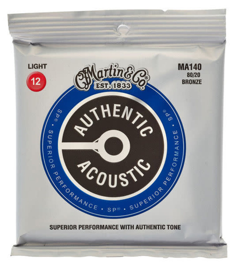 Martin Martin MA140 80/20 Bronze Light 12 Acoustic Guitar Strings