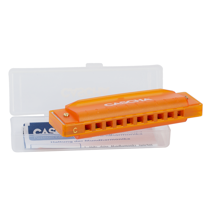 Cascha Music Cascha Fun Blues Harmonica in C - Orange