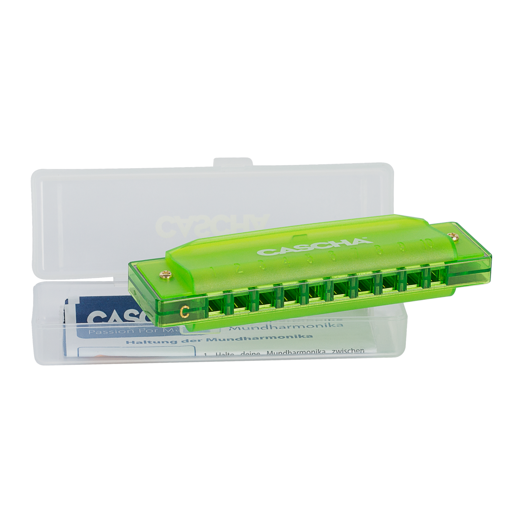 Cascha Music Cascha Fun Blues Harmonica in C - Green