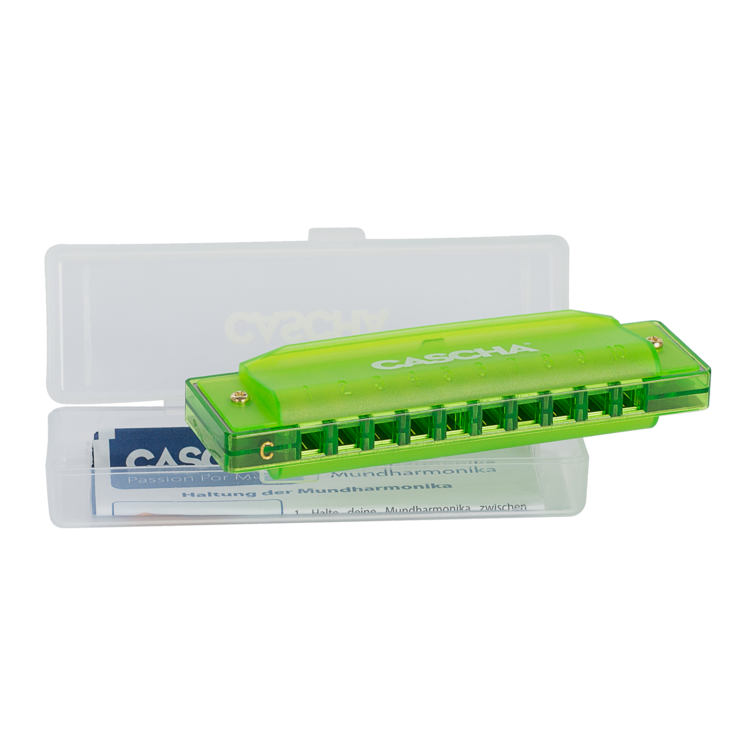 Cascha Music Cascha Fun Blues Harmonica in C - Green