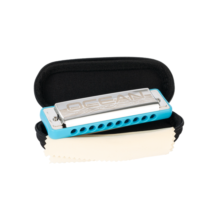 Cascha Music Cascha Ocean Rock Blues Harmonica in C Diatonic - Blue