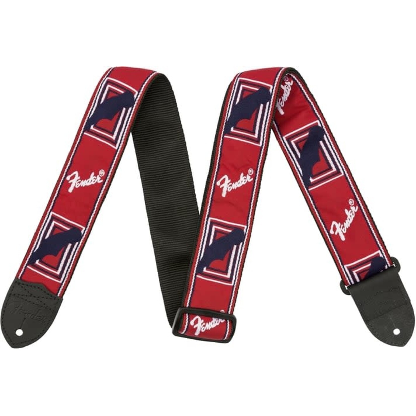 Fender Fender Monogrammed Guitar Strap - Red White and Blue