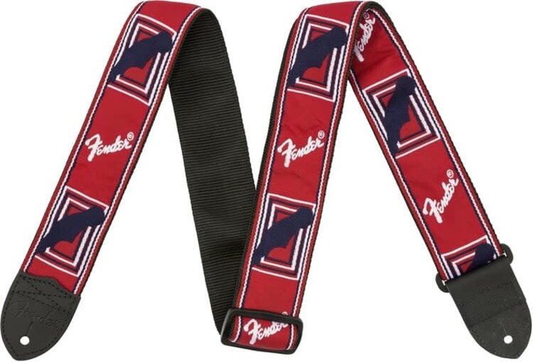 Fender Fender Monogrammed Guitar Strap - Red White and Blue