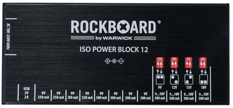 Rockboard RockBoard ISO Power Block V12 IEC - Isolated Multi Power Supply