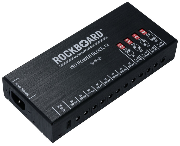 Rockboard RockBoard ISO Power Block V12 IEC - Isolated Multi Power Supply