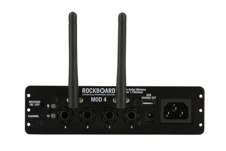 Rockboard RockBoard MOD 4 & U2 Transmitter - 2.4 GHz Guitar Wireless Receiver, Transmitter + TRS Patchbay