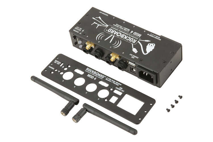 Rockboard RockBoard MOD 4 & U2 Transmitter - 2.4 GHz Guitar Wireless Receiver, Transmitter + TRS Patchbay