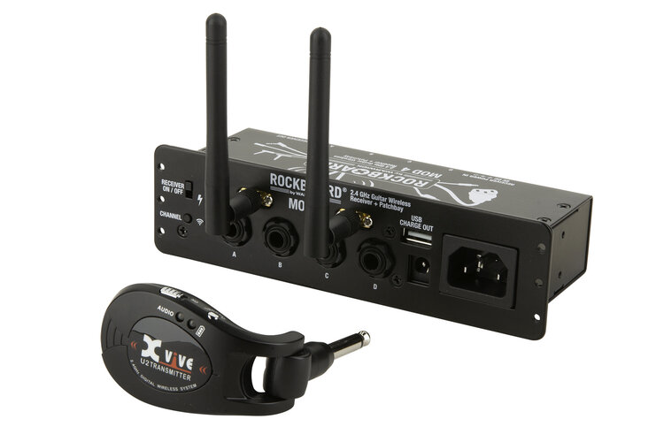 Rockboard RockBoard MOD 4 & U2 Transmitter - 2.4 GHz Guitar Wireless Receiver, Transmitter + TRS Patchbay