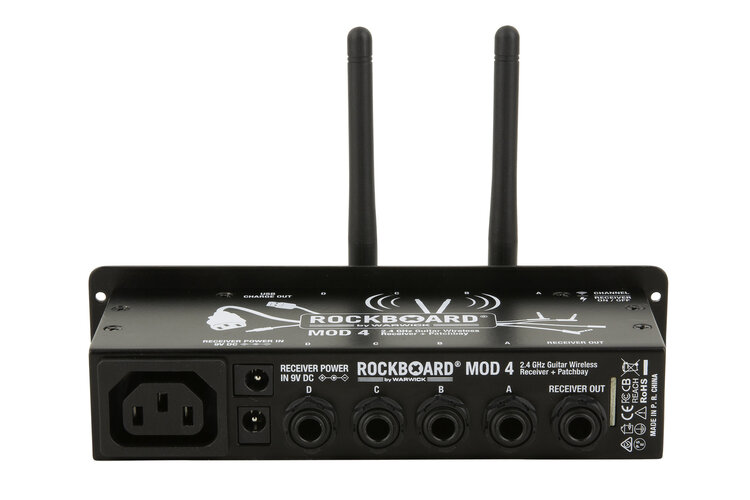 Rockboard RockBoard MOD 4 & U2 Transmitter - 2.4 GHz Guitar Wireless Receiver, Transmitter + TRS Patchbay