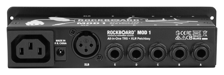 Rockboard RockBoard MOD 1 V2 - All-in-One TRS & XLR, IEC & Barrel Patchbay