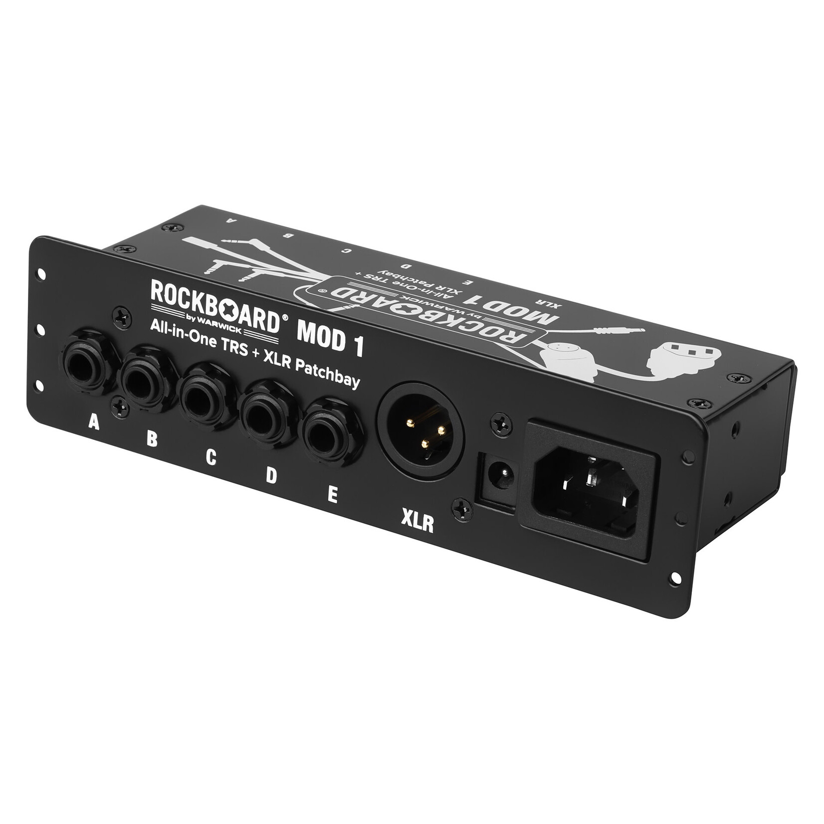 Rockboard RockBoard MOD 1 V2 - All-in-One TRS & XLR, IEC & Barrel Patchbay