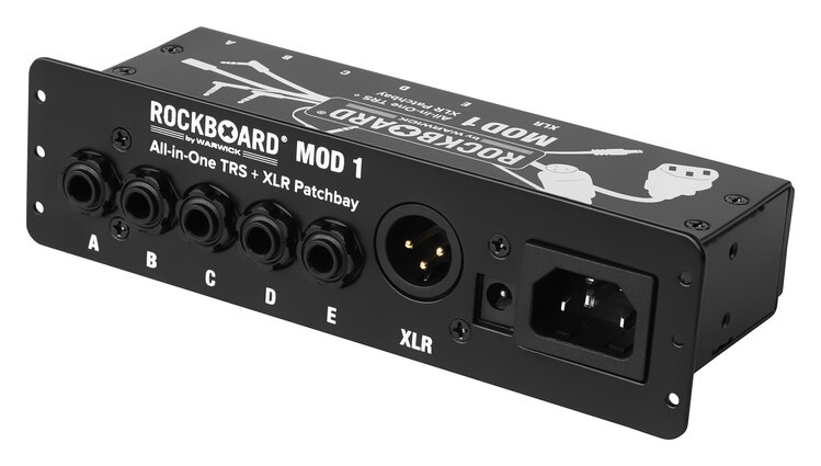 Rockboard RockBoard MOD 1 V2 - All-in-One TRS & XLR, IEC & Barrel Patchbay