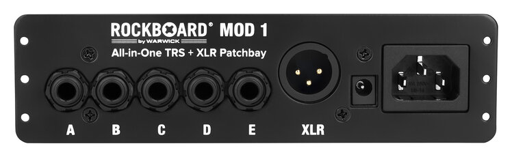 Rockboard RockBoard MOD 1 V2 - All-in-One TRS & XLR, IEC & Barrel Patchbay