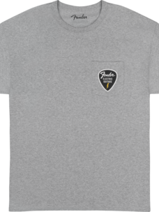 Fender Fender Pick Patch Pocket T-Shirt - Athletic Gray - Size Large
