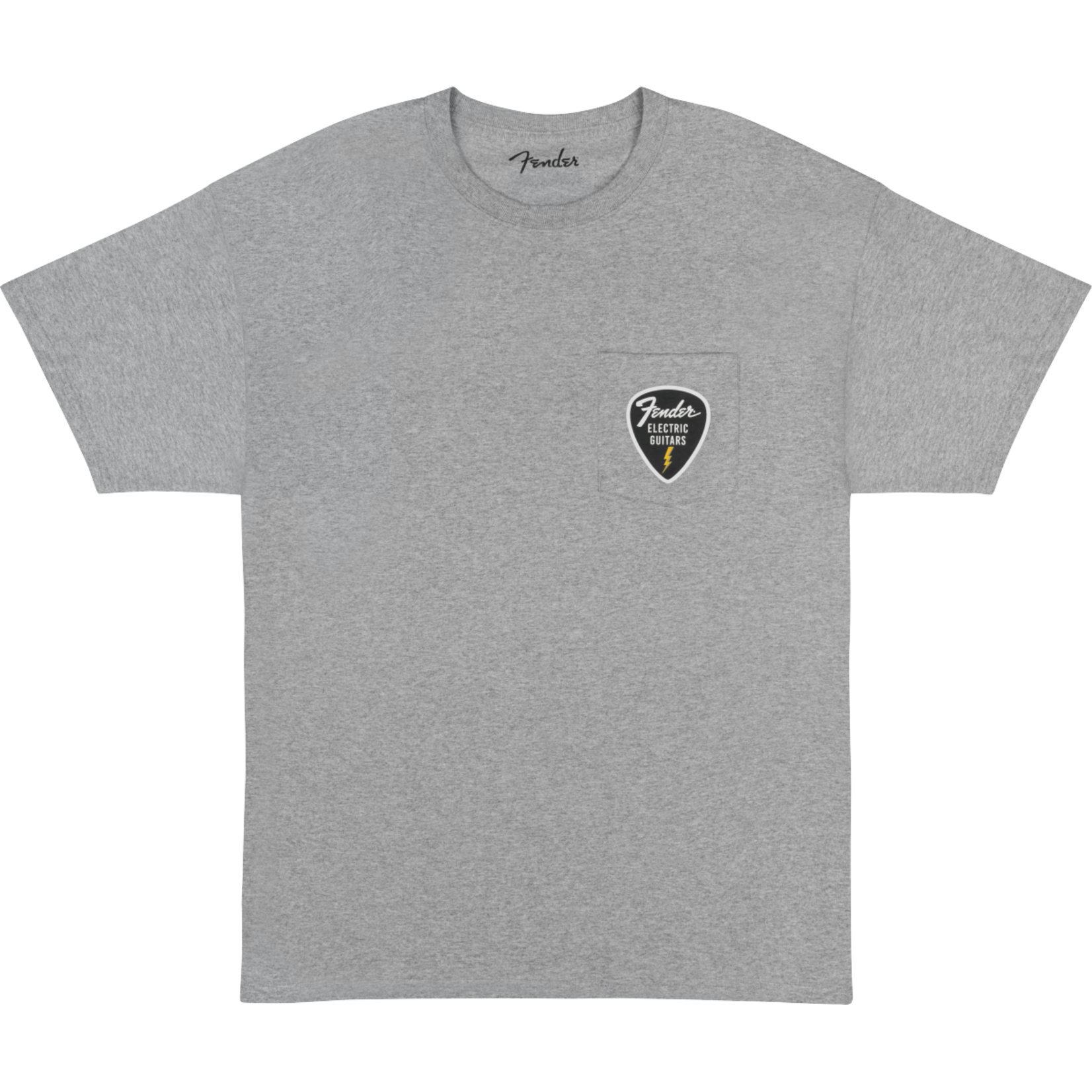Fender Fender Pick Patch Pocket T-Shirt - Athletic Gray - Size Large