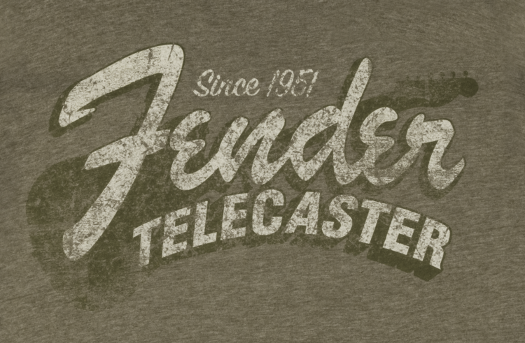 Fender Fender "Since 1951 Telecaster" T-Shirt - Military Heather Green - Size XL