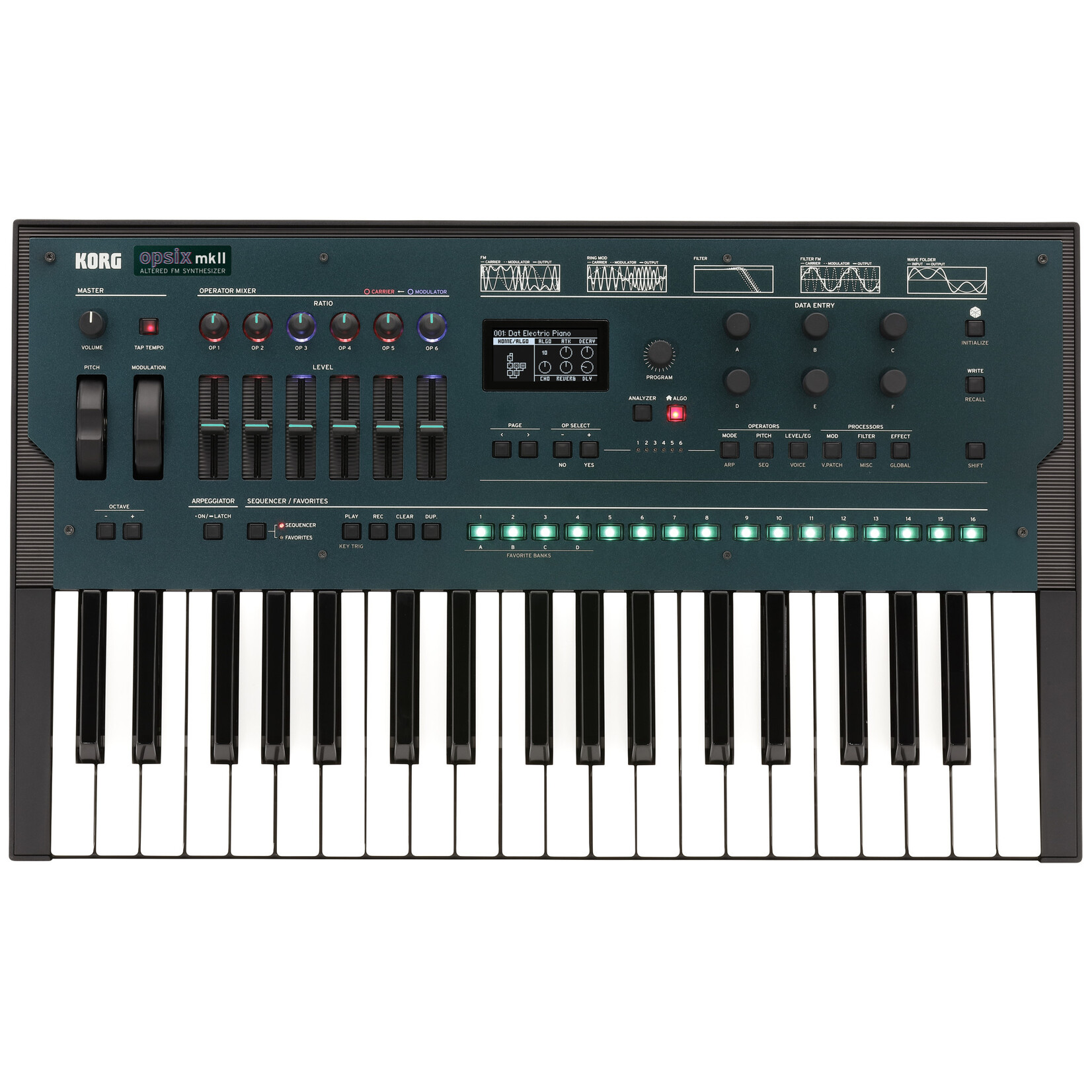 Korg Korg Opsix mkii 37-Key Altered FM Synthesizer - Blue / Black