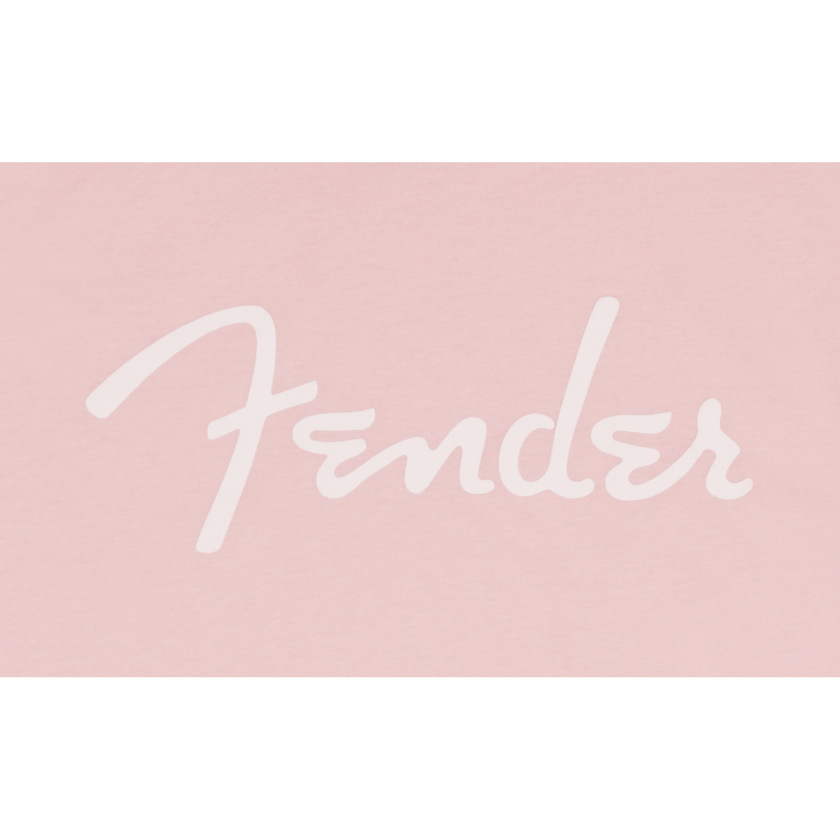 Fender Fender Spaghetti Logo T-Shirt - Shell Pink - Size Small