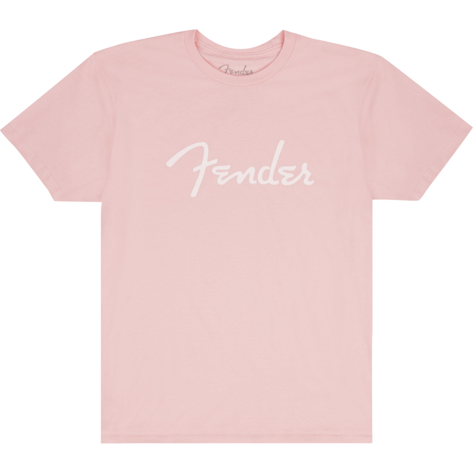 Fender Fender Spaghetti Logo T-Shirt - Shell Pink - Size Small