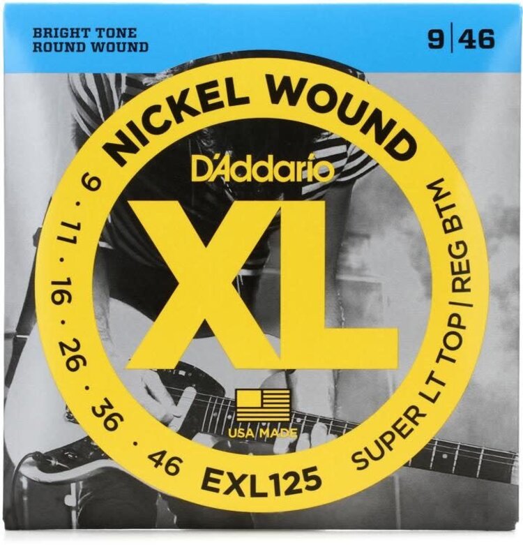 D’Addario EXL125 09-46 Super Light Top Regular Bottom