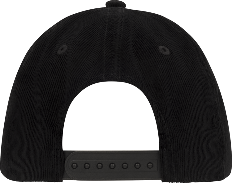 Fender Fender Black with Gold Spaghetti Logo Vintage Corduroy Baseball Cap