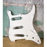 Solid Ground USA Stratocaster Style Replacement SSS Pickguard 11-Hole, 3-Ply with Shielding - White