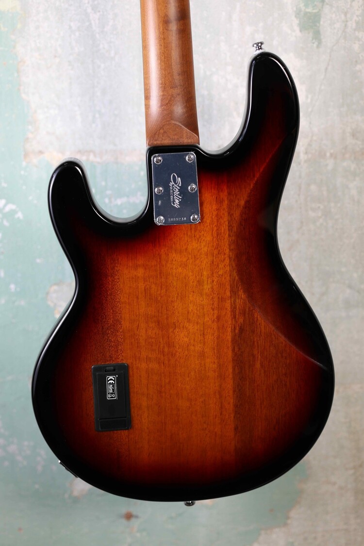 Sterling by Music Man Sterling StingRay Ray34SM Spalted Maple - 3 Tone Sunburst