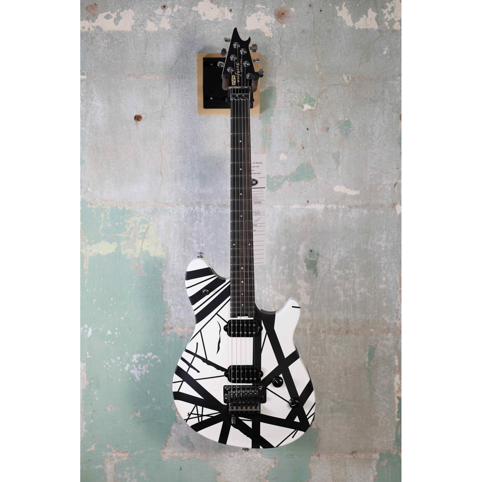 EVH EVH Wolfgang Special Striped Series, Ebony Fingerboard - Black and White