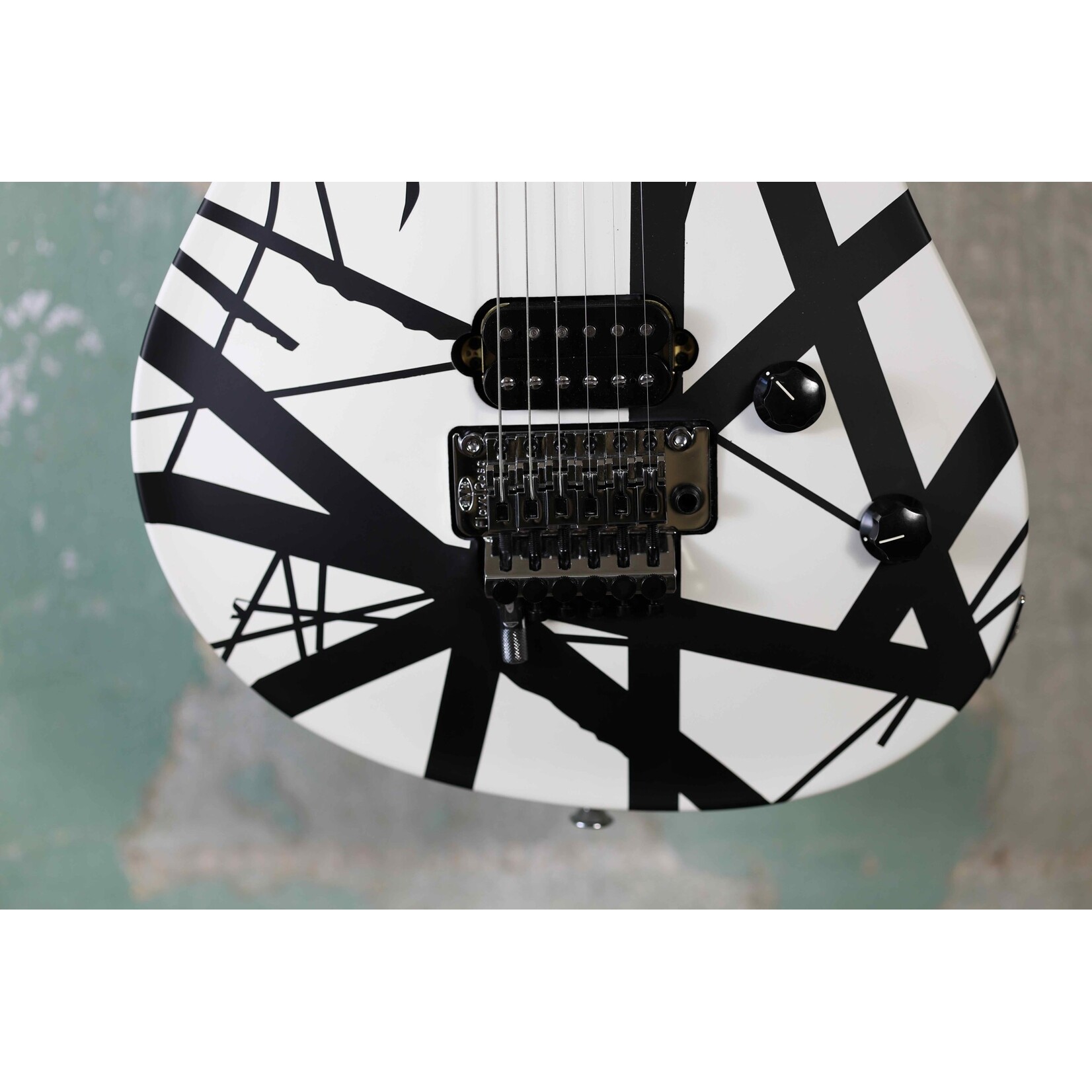 EVH EVH Wolfgang Special Striped Series, Ebony Fingerboard - Black and White