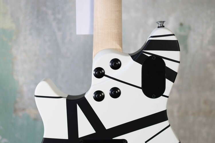 EVH EVH Wolfgang Special Striped Series, Ebony Fingerboard - Black and White