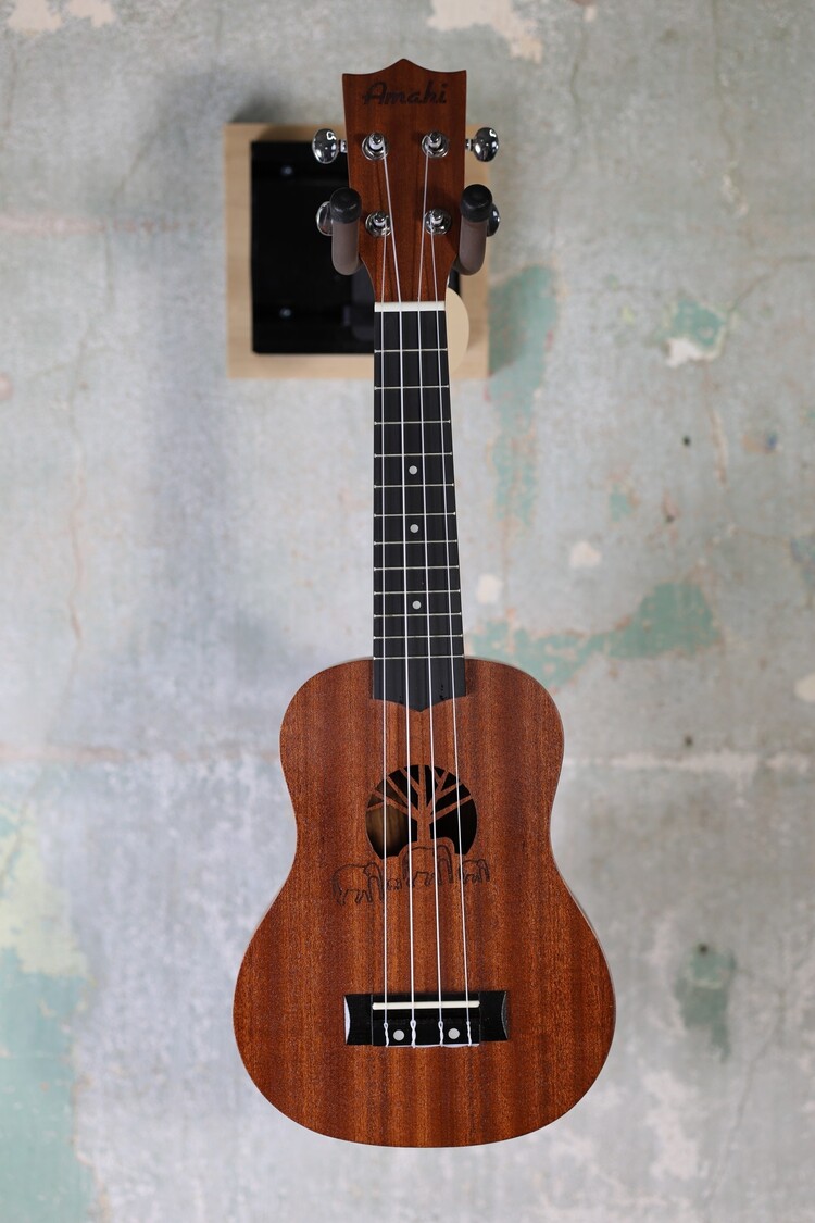 Amahi Amahi Elephant Tree Laser-etched Soprano Ukulele