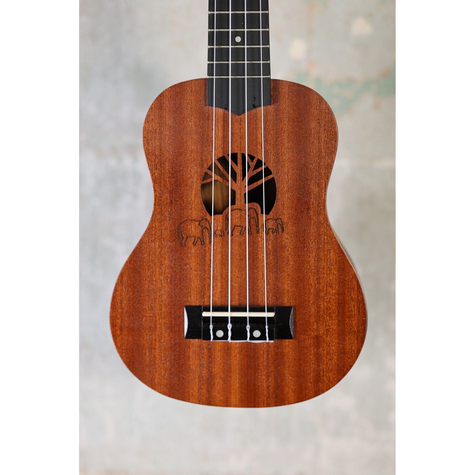 Amahi Amahi Elephant Tree Laser-etched Soprano Ukulele
