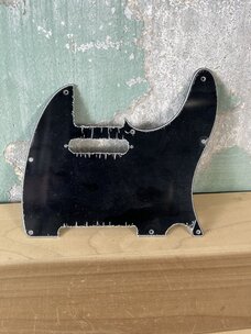 Solid Ground USA Telecaster Style Replacement Pickguard 8-Hole, 3-Ply - Black