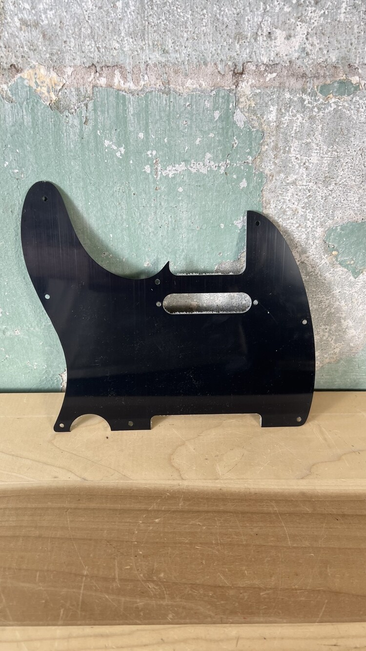 Solid Ground USA Telecaster Style Replacement Pickguard 8-Hole, 3-Ply - Black