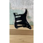 Solid Ground USA Stratocaster Style Replacement SSS Pickguard 11-Hole, 3-Ply with Shielding - Black