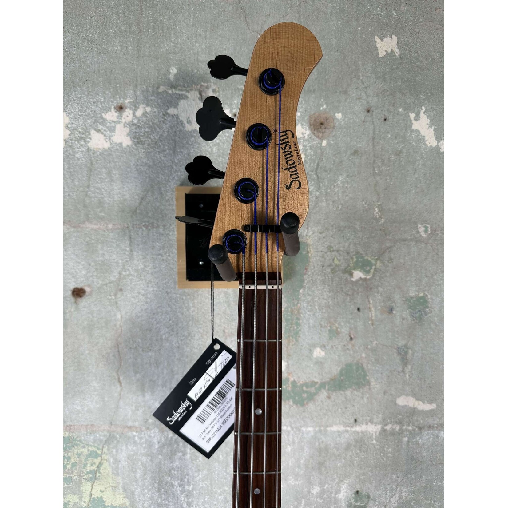 Sadowsky Sadowsky MetroLine Limited Edition Masterbuilt M/J Bass 2024 - Marbled Padouk top with Okoume body
