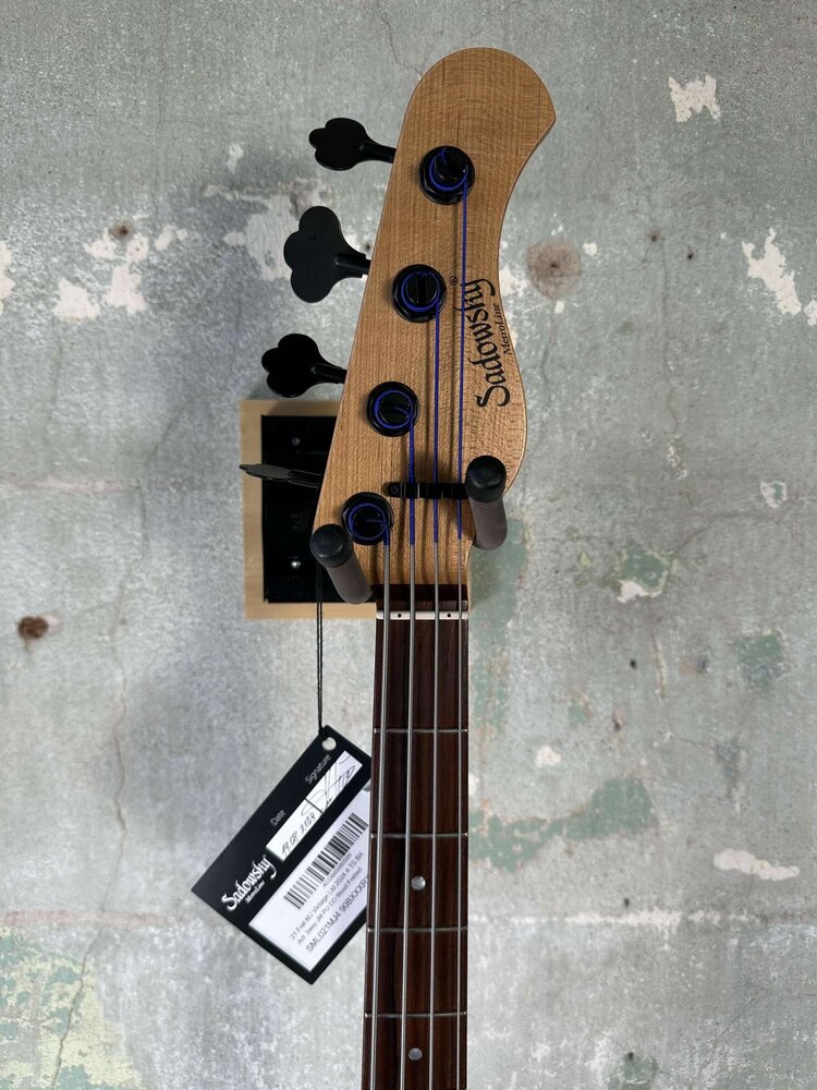 Sadowsky Sadowsky MetroLine Limited Edition Masterbuilt M/J Bass 2024 - Marbled Padouk top with Okoume body