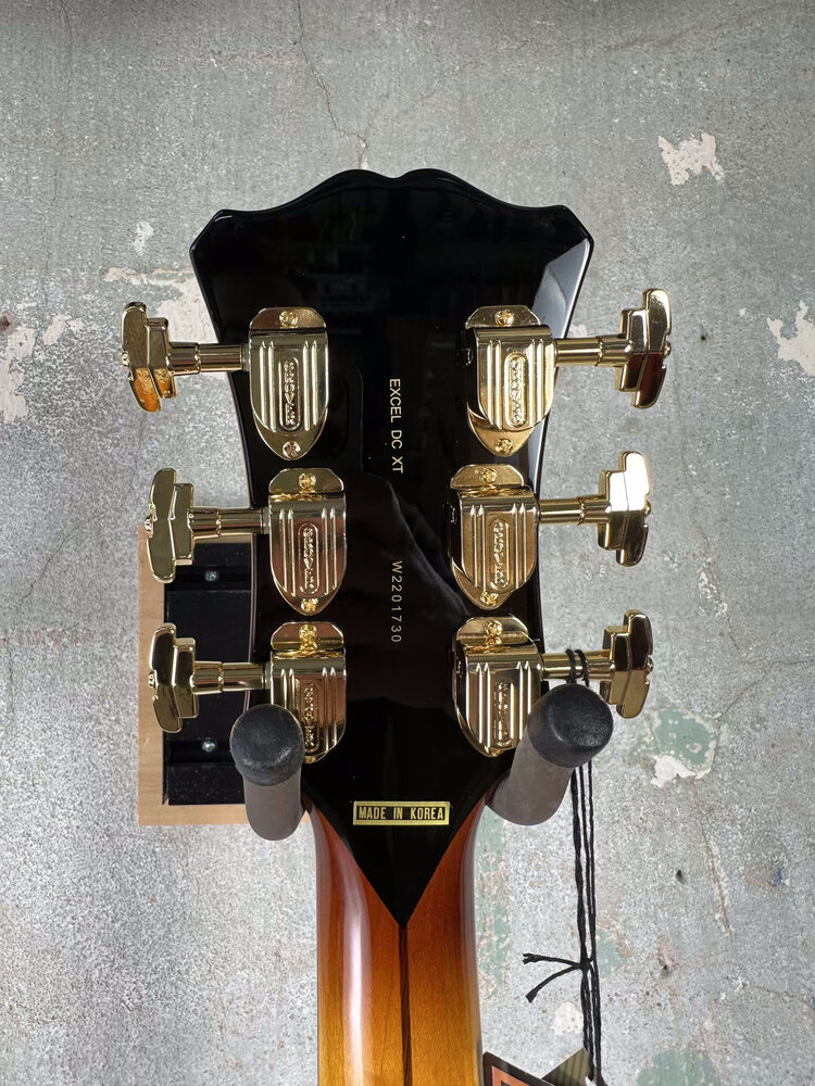 D'Angelico D'Angelico Excel DC XT - Iced Tea Burst Quilt