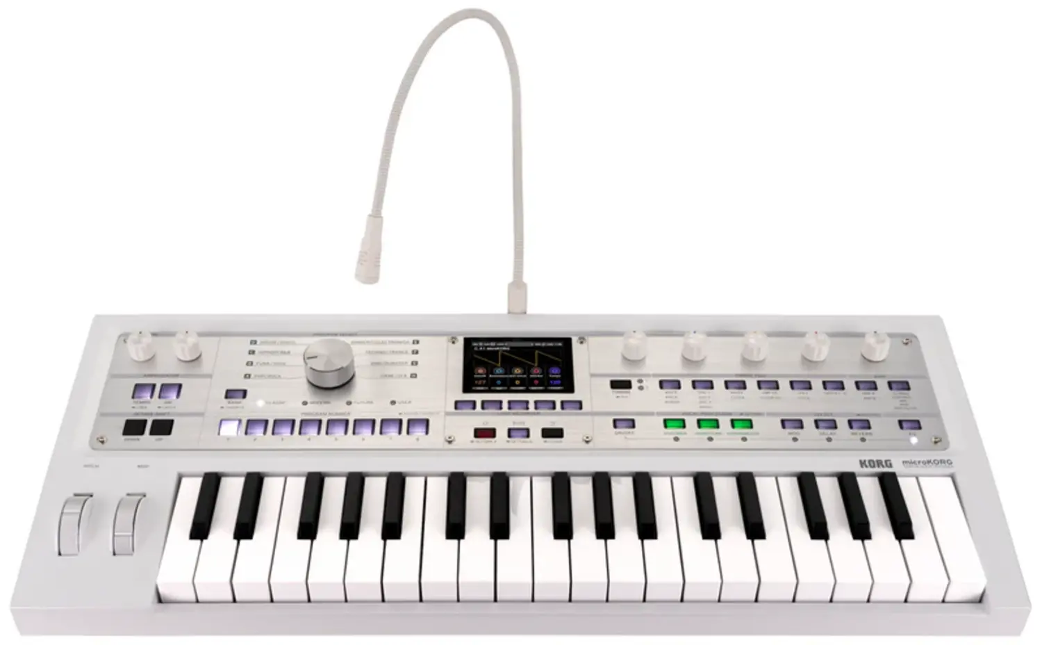 Korg MicroKORG 2 37-Key Synthesizer/Vocoder - White - Tulsa Guitar