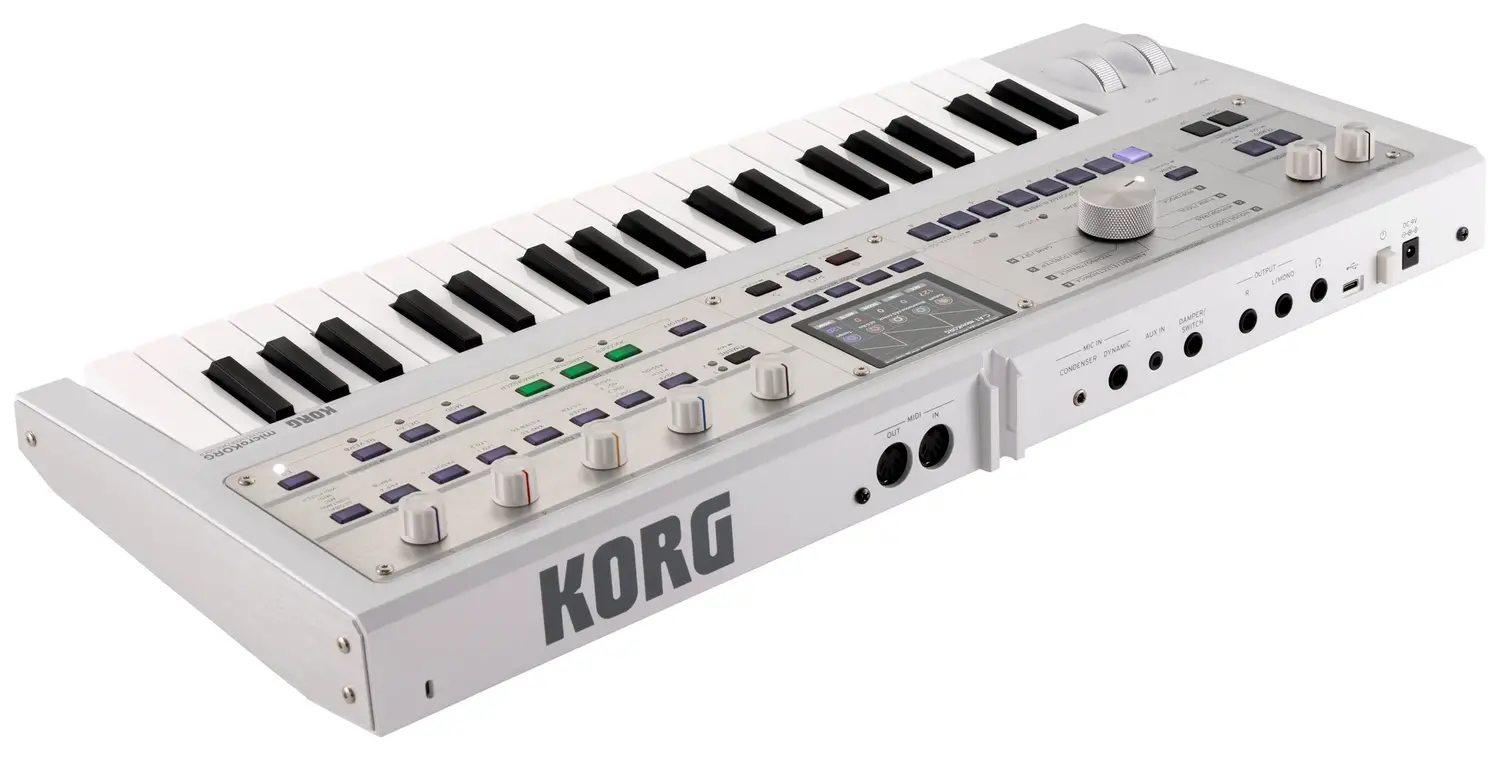 Korg MicroKORG 2 37-Key Synthesizer/Vocoder - White - Tulsa Guitar