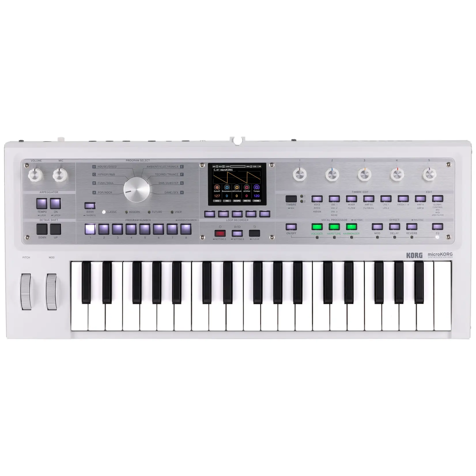Korg Korg MicroKORG 2 37-Key Synthesizer/Vocoder - White