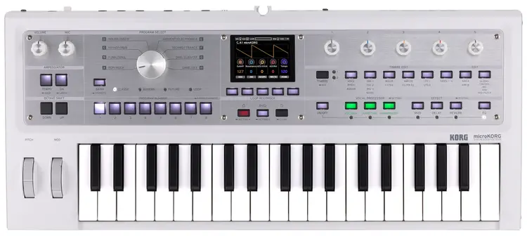Korg Korg MicroKORG 2 37-Key Synthesizer/Vocoder - White