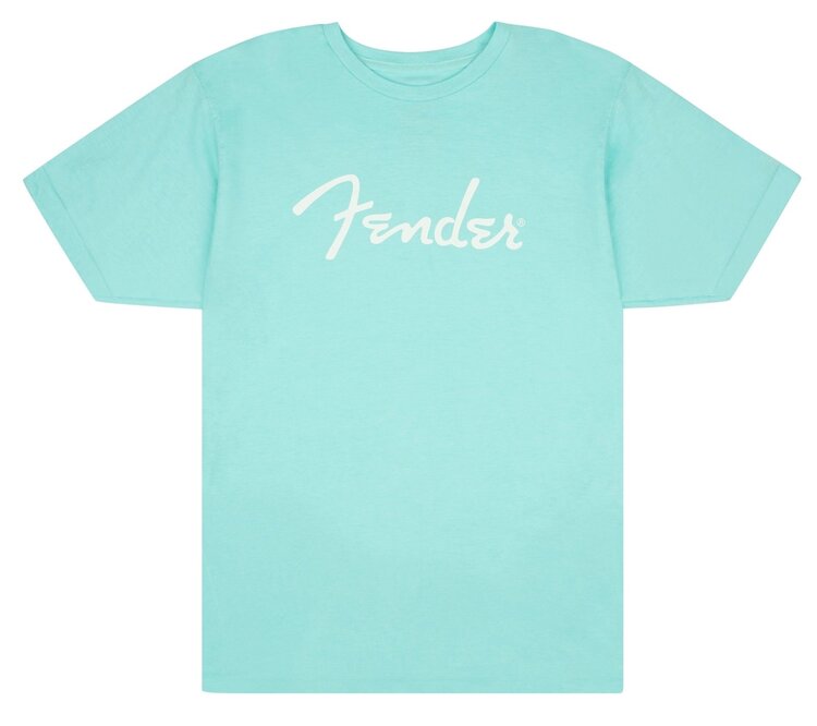 Fender Fender Spaghetti Logo T-Shirt, Medium - Daphne Blue