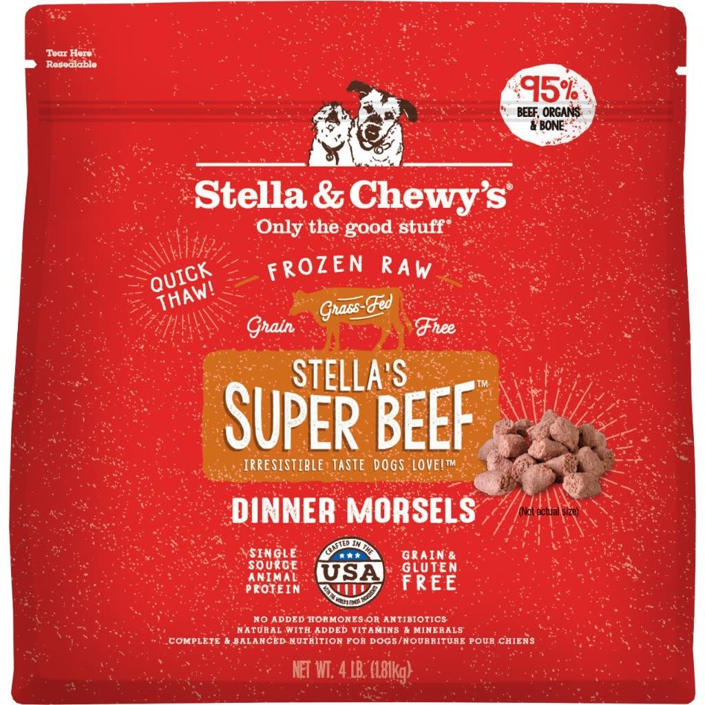 Stella & Chewy’s Dog Frozen Beef Morsels 4Lb