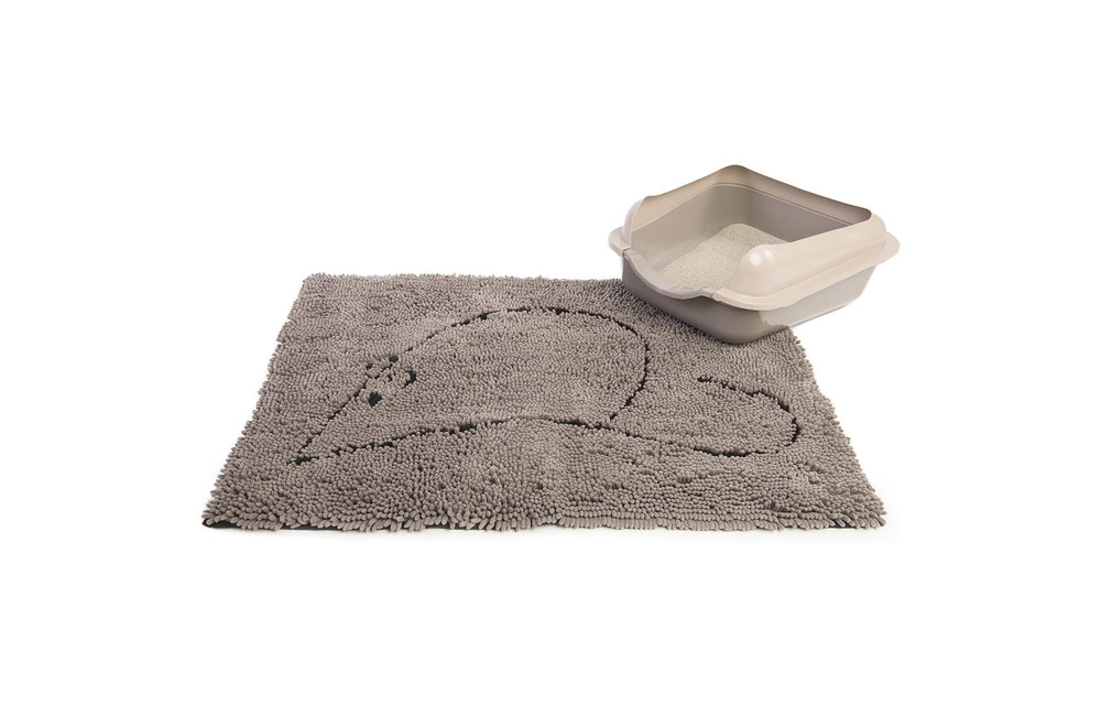 Dirty Cat Litter Mat Gray lrg