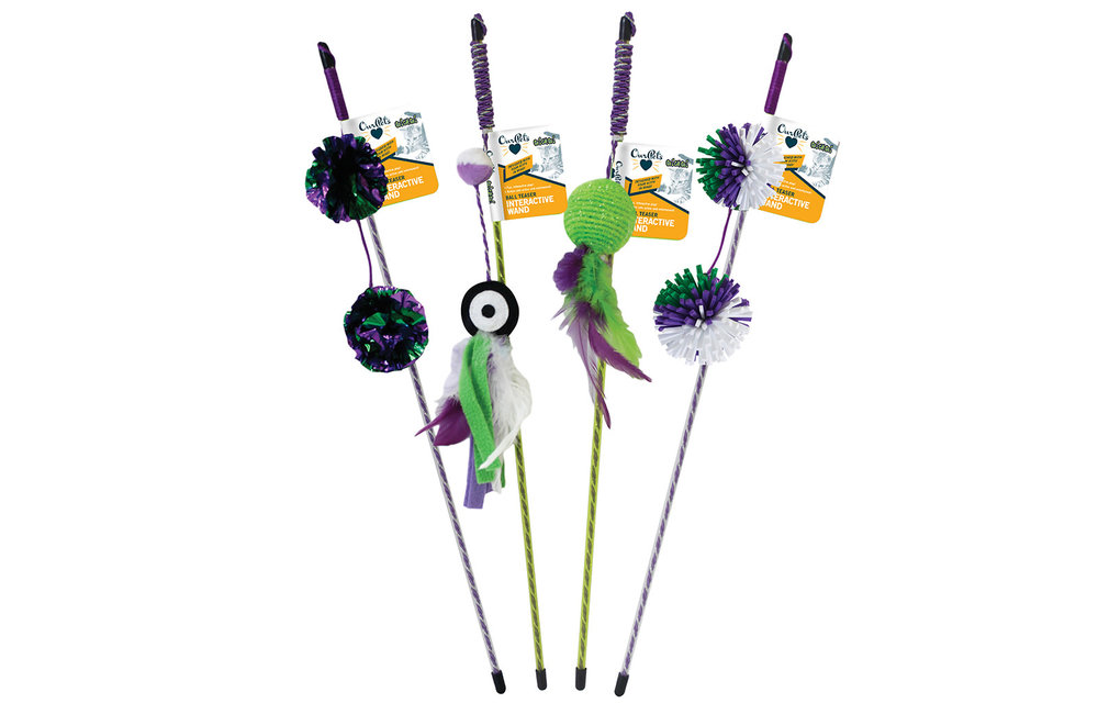 OurPets GoCatsGo Assort Ball Wand