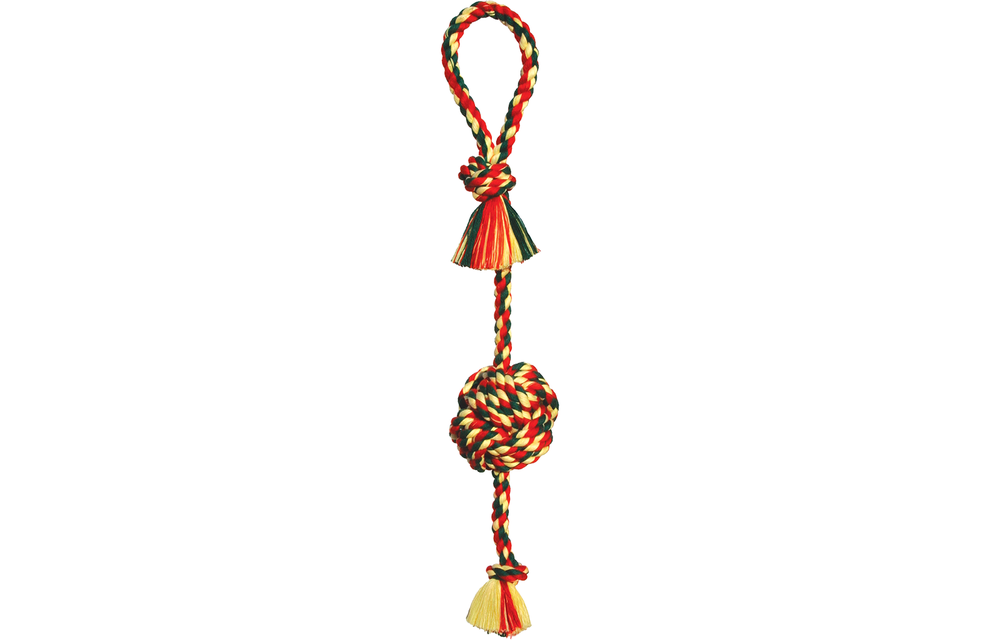 Monkey Fist Tug Colored Small 18"