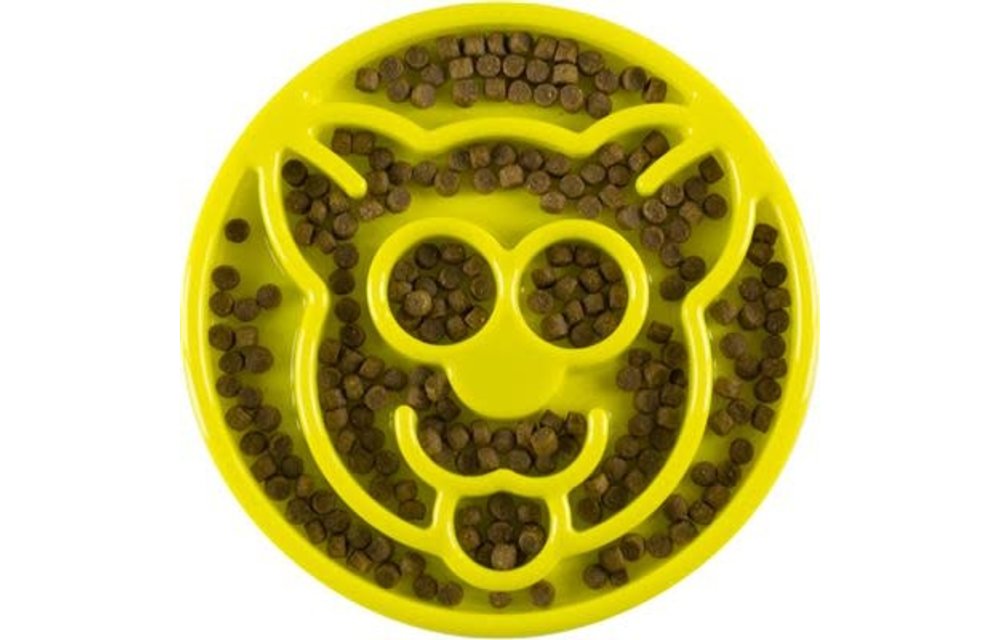 Be One Breed Slow Feeder Yellow 8x8'' Cat
