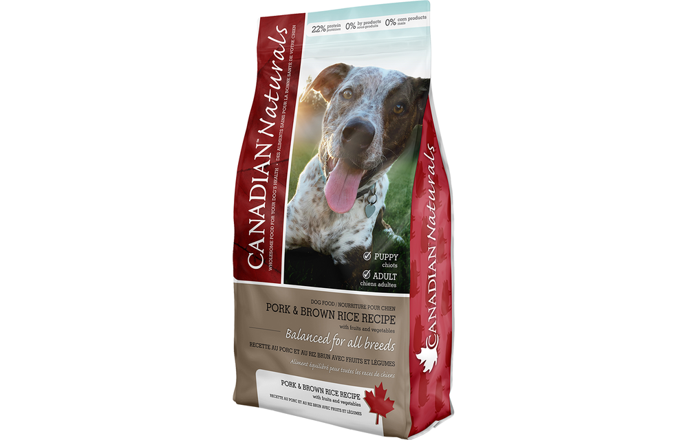 Canadian Naturals Pork & Brown Rice Dog 30lb