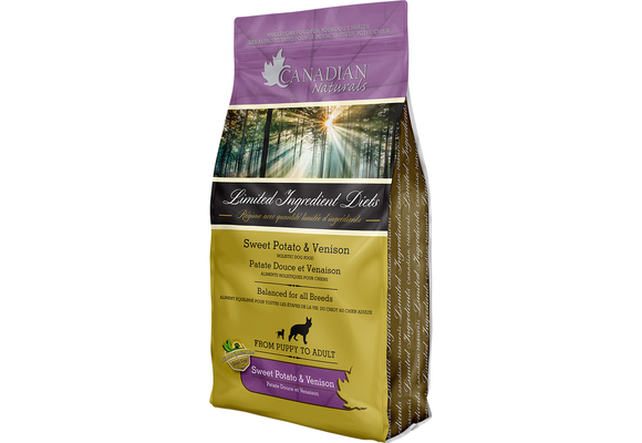 Canadian Naturals Dog LID Sweet Potato & Venison 25Lb